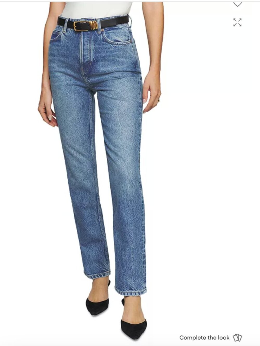 Reformation Stevie high rise straight legBlue Women’s Jeans 25